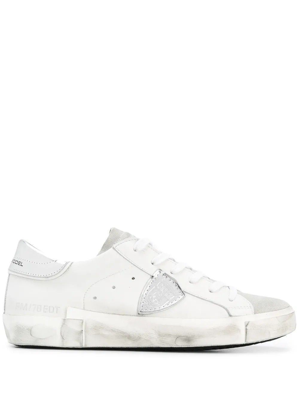 PRSX LOW BLANC ARGENT #1005 PHILIPPE MODEL PARIS Scarpe PRLD 1005