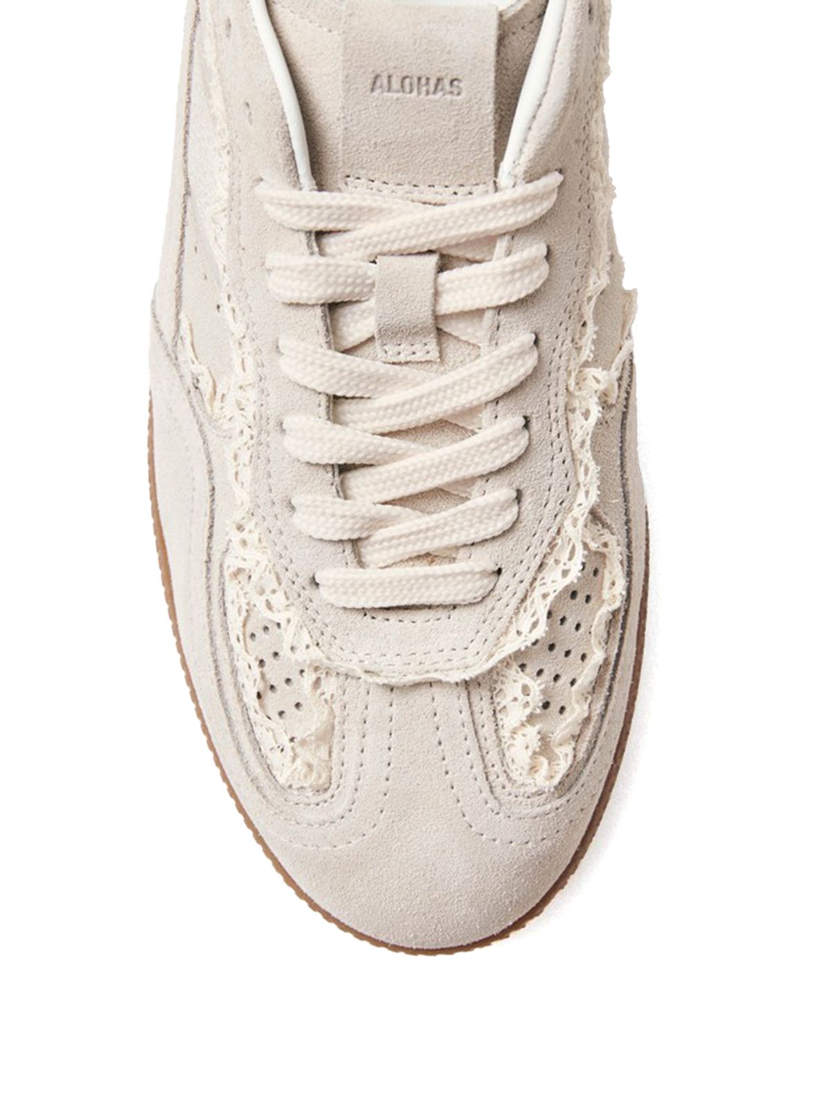 TB.490 CROCHET LEATHER #CREAEM ALOHAS Scarpe S100823-01