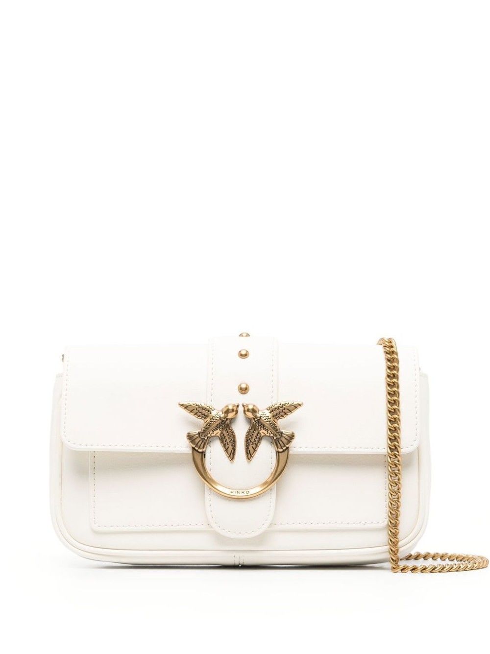 LOVE ONE POCKET C VITELLO SETA BIANCO #Z14Q PINKO Bags 100061 A0F1/Z14Q
