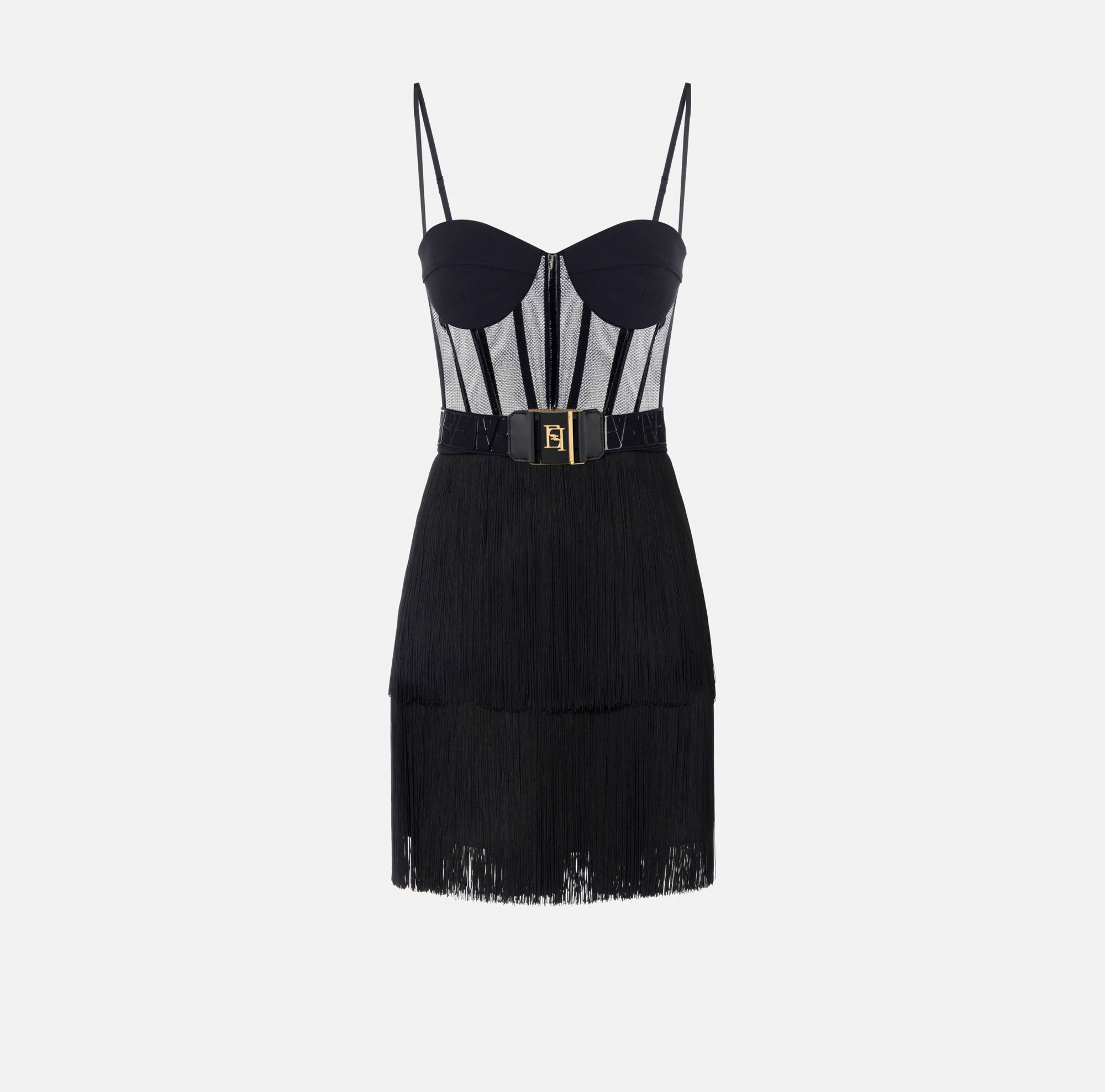 ABITO DONNA NERO #110 ELISABETTA FRANCHI Vestiti AB82556E2