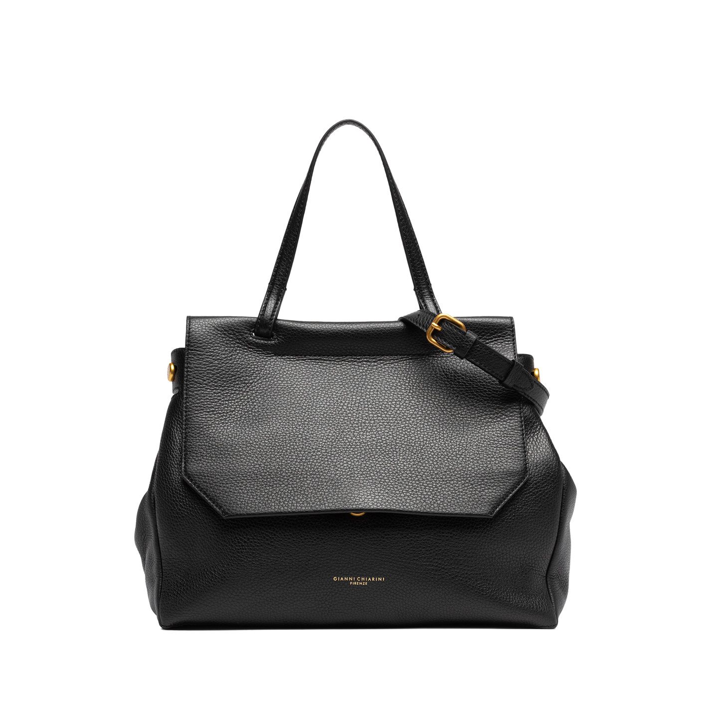 BORSA IN PELLE #NERO GIANNI CHIARINI Borse BS 11376/COMM GRN
