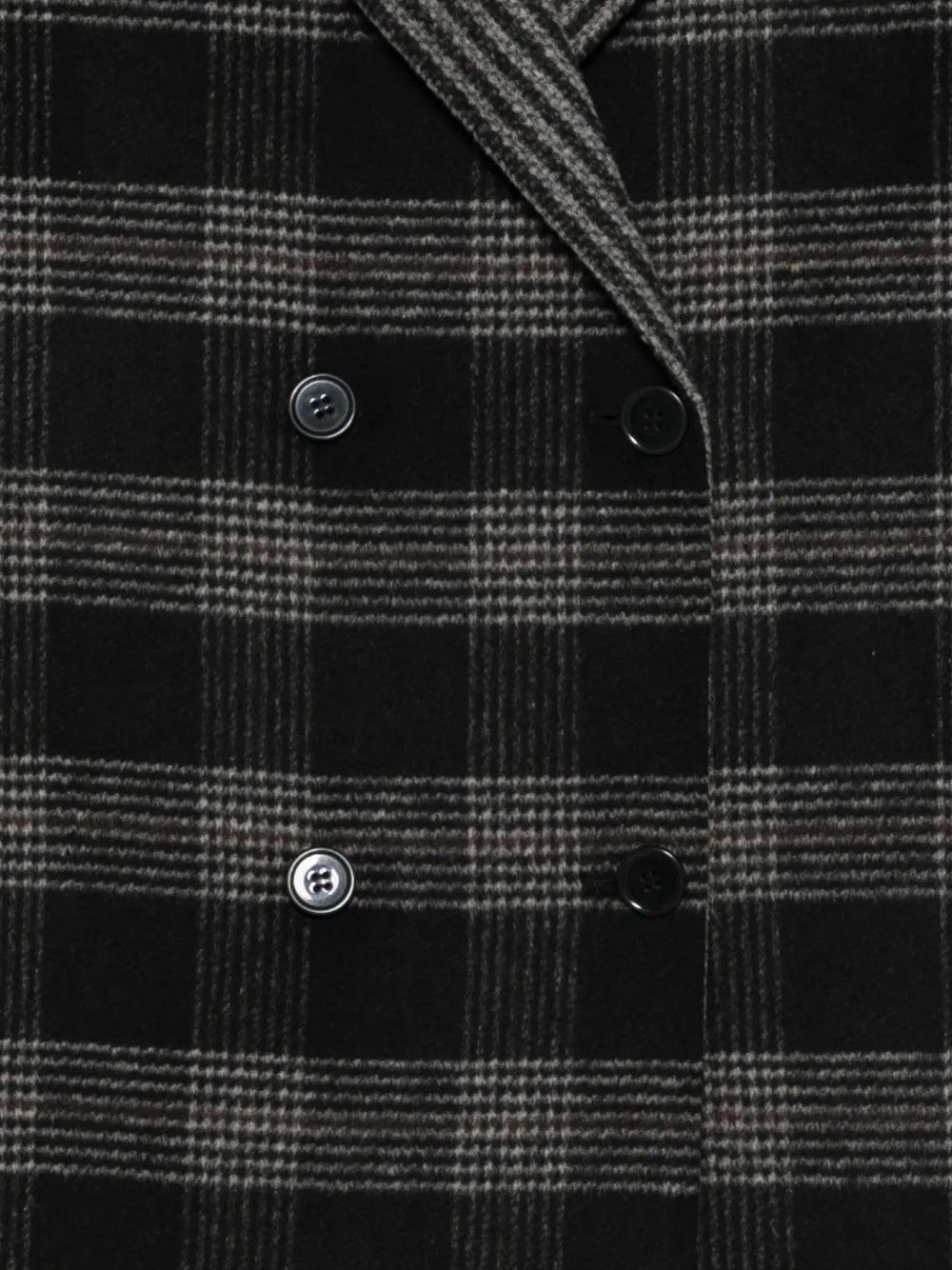 CAPPOTTO DOUBLE CHECK NERO/NEVE #12781 TWINSET Capispalla 252TP2081