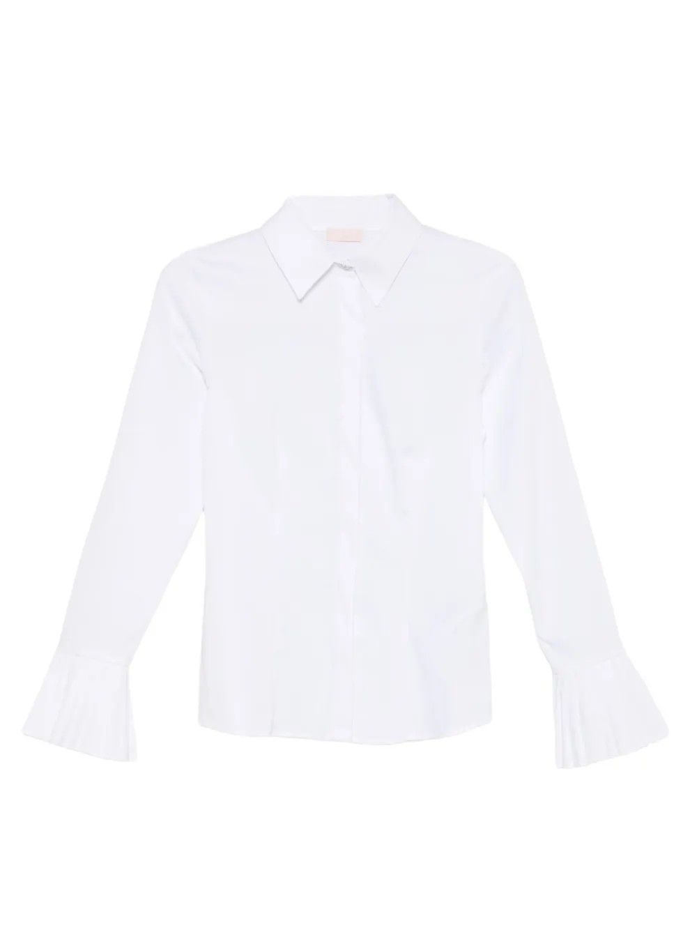 CAMICIA SLIM POLSI PLISSE BIANCO #11111 LIU JO Shirt MF5405T2432 11111