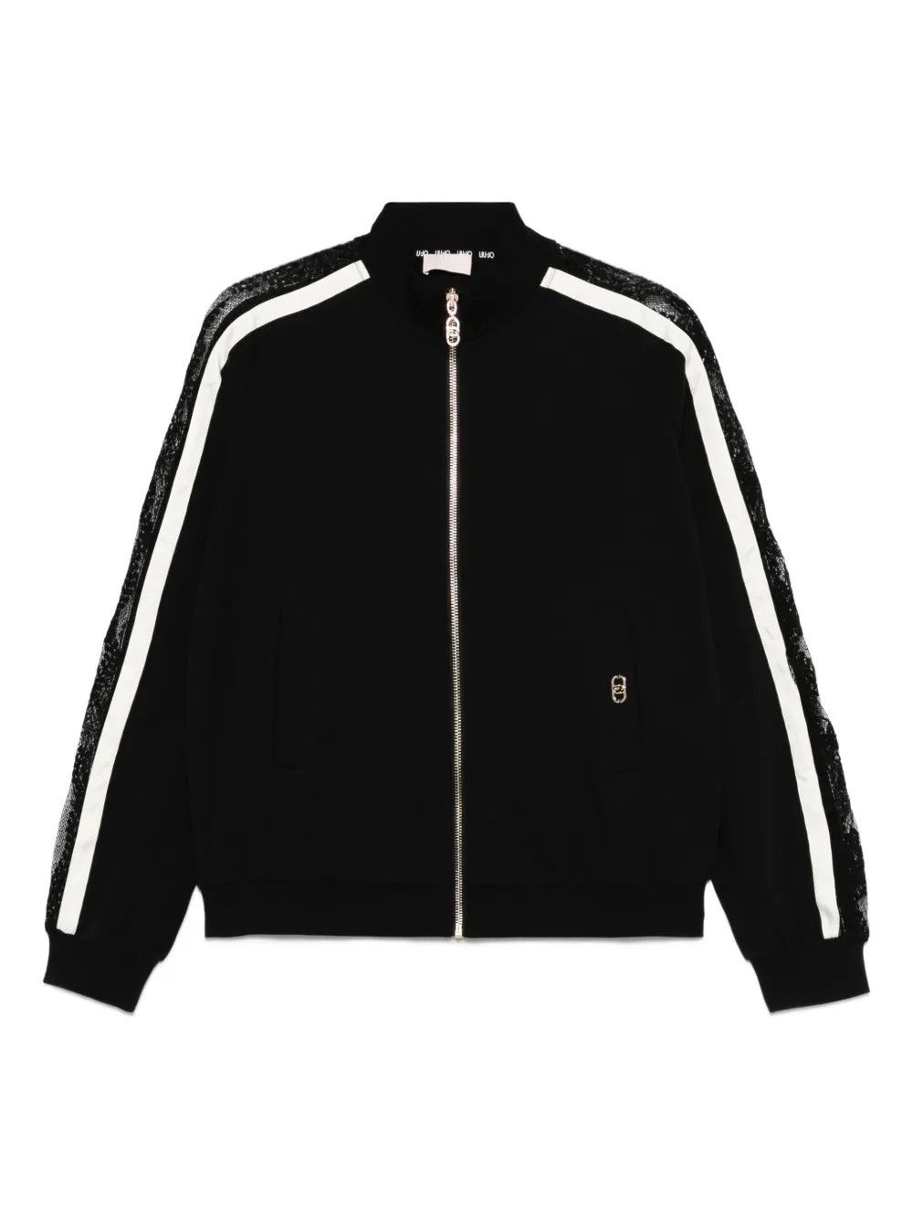 FELPA APERTA NERO/BIANCO LATTE #03N66 LIU JO Sweater TF5006J4523 03N66