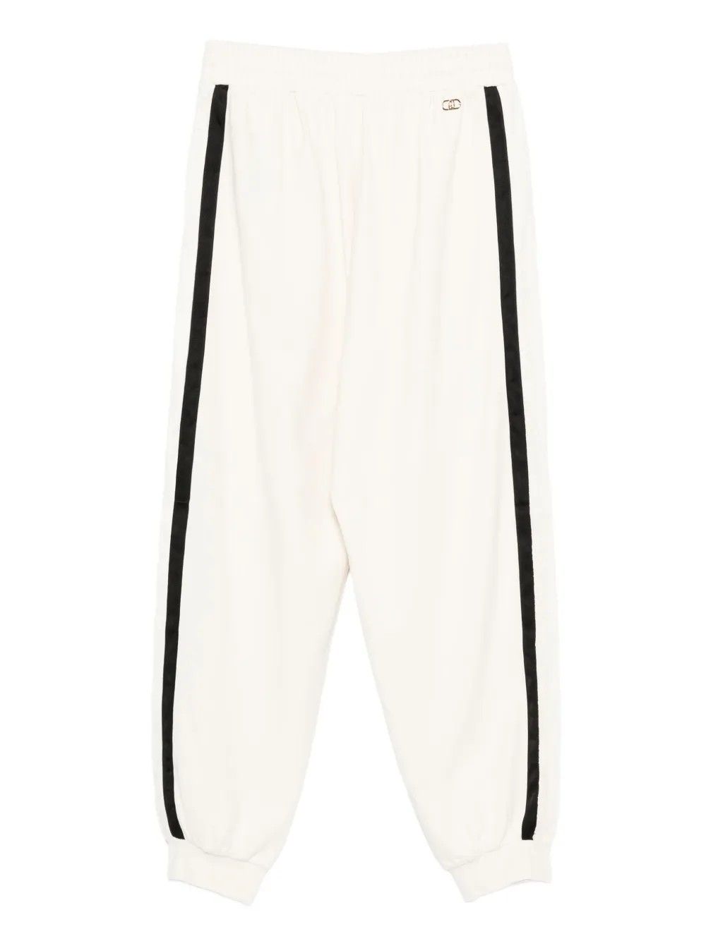 PANT.JERSEY LUNGO BIANCO LATTE/NERO #03N76 LIU JO Trousers TF5010J4523 03N76