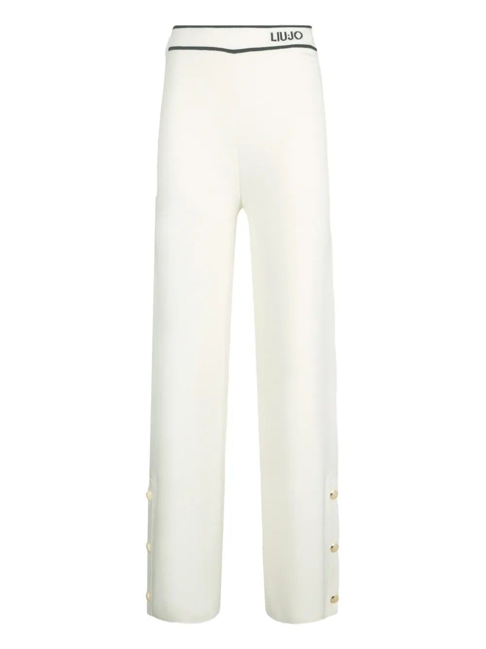 ECS PANT.MAGLIA LUNGO BIANCO/NERO #03N76 LIU JO Pantaloni TF5252MS59L 03N76