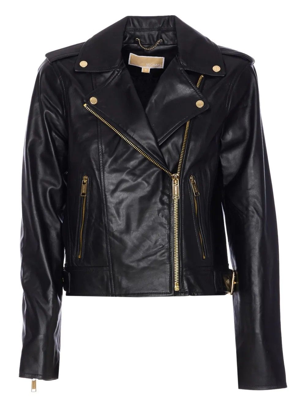 LEATHER MOTO JACKET BLACK #001 MICHAEL KORS Capispalla MT520IE8RK001
