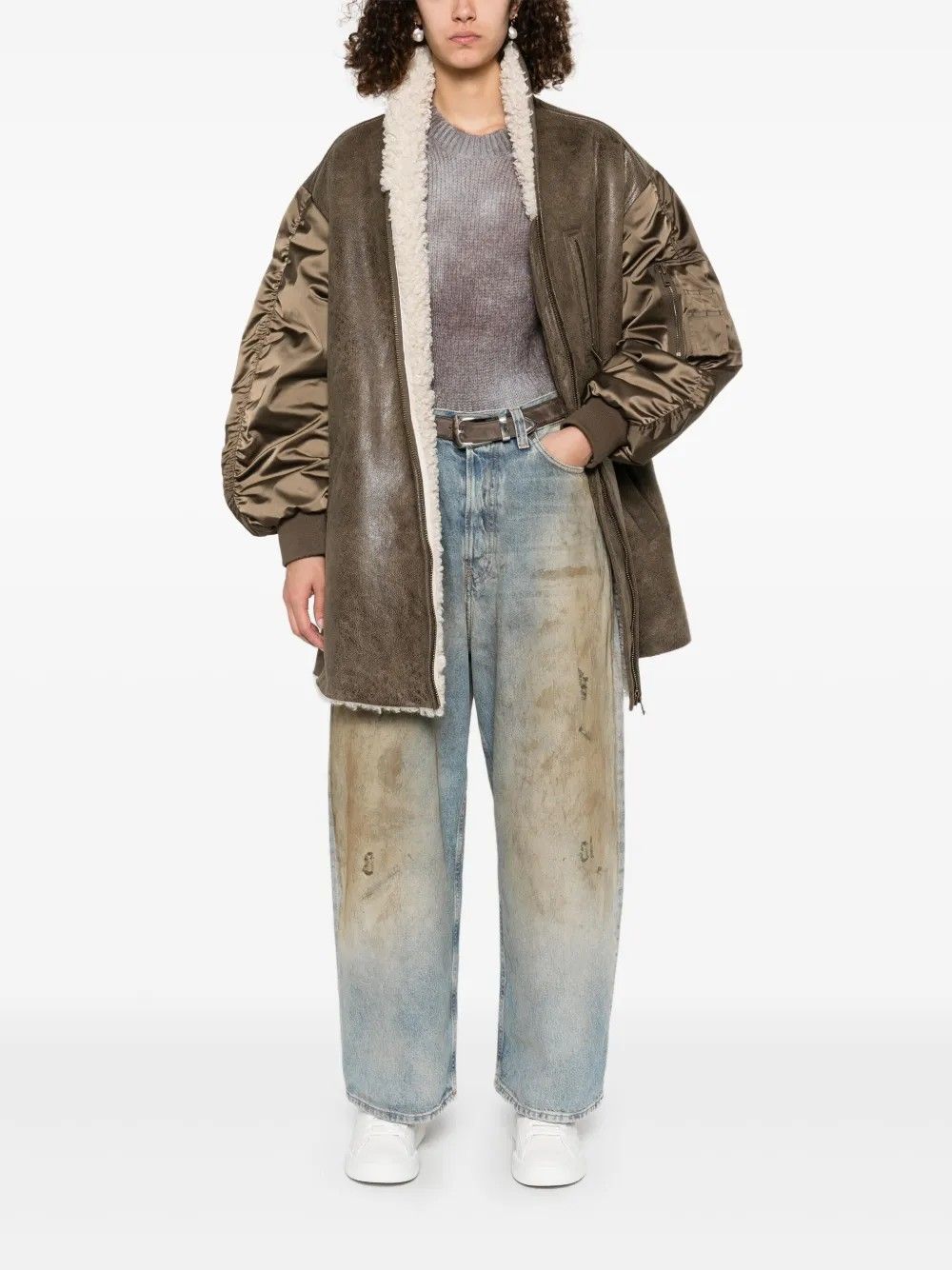 EVINA COAT KHAKI #67KI MARANT ÉTOILE Outerwear MA0426FB-C3C01E