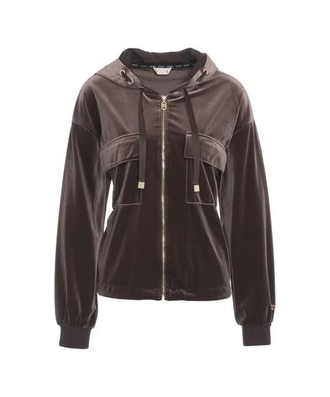 FELPA APERTA CIOCCOLATO #90915 LIU JO Sweater TF5108J4955 90915