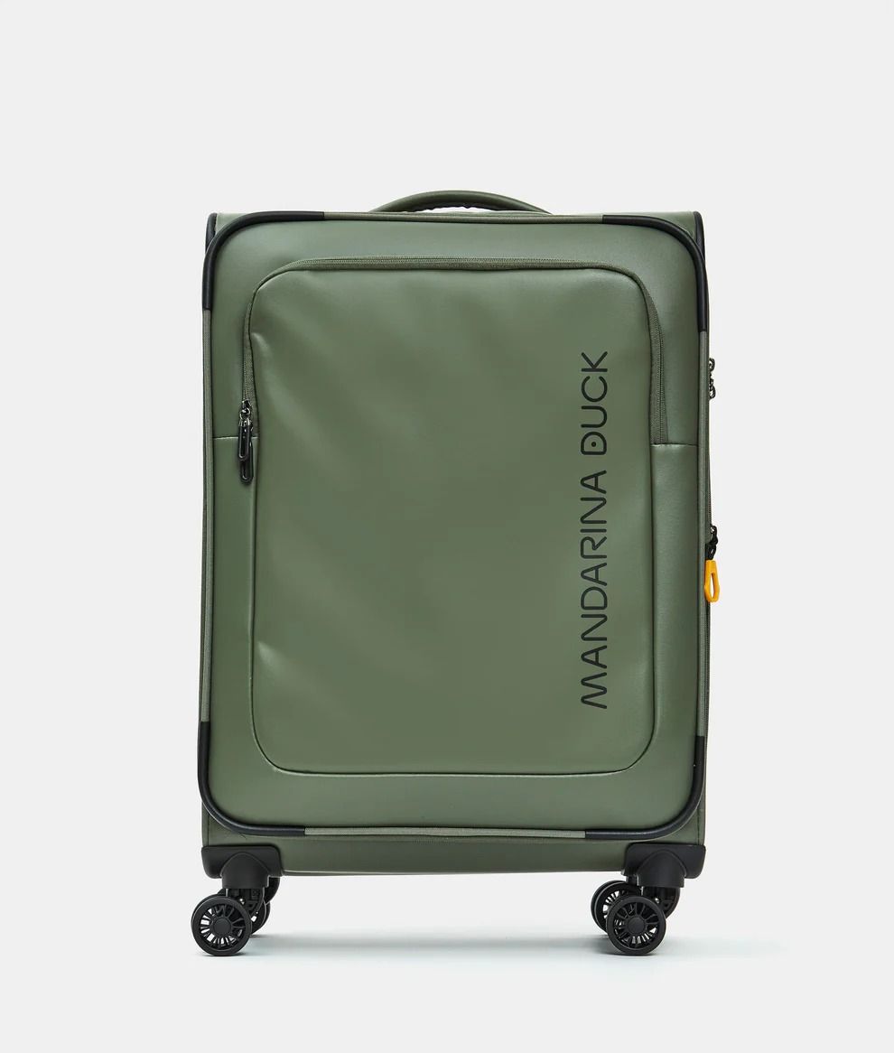 ECO COATED TROLLEY MEDIUM EXP #PINE GREEN MANDARINA DUCK Borse P10OSV03