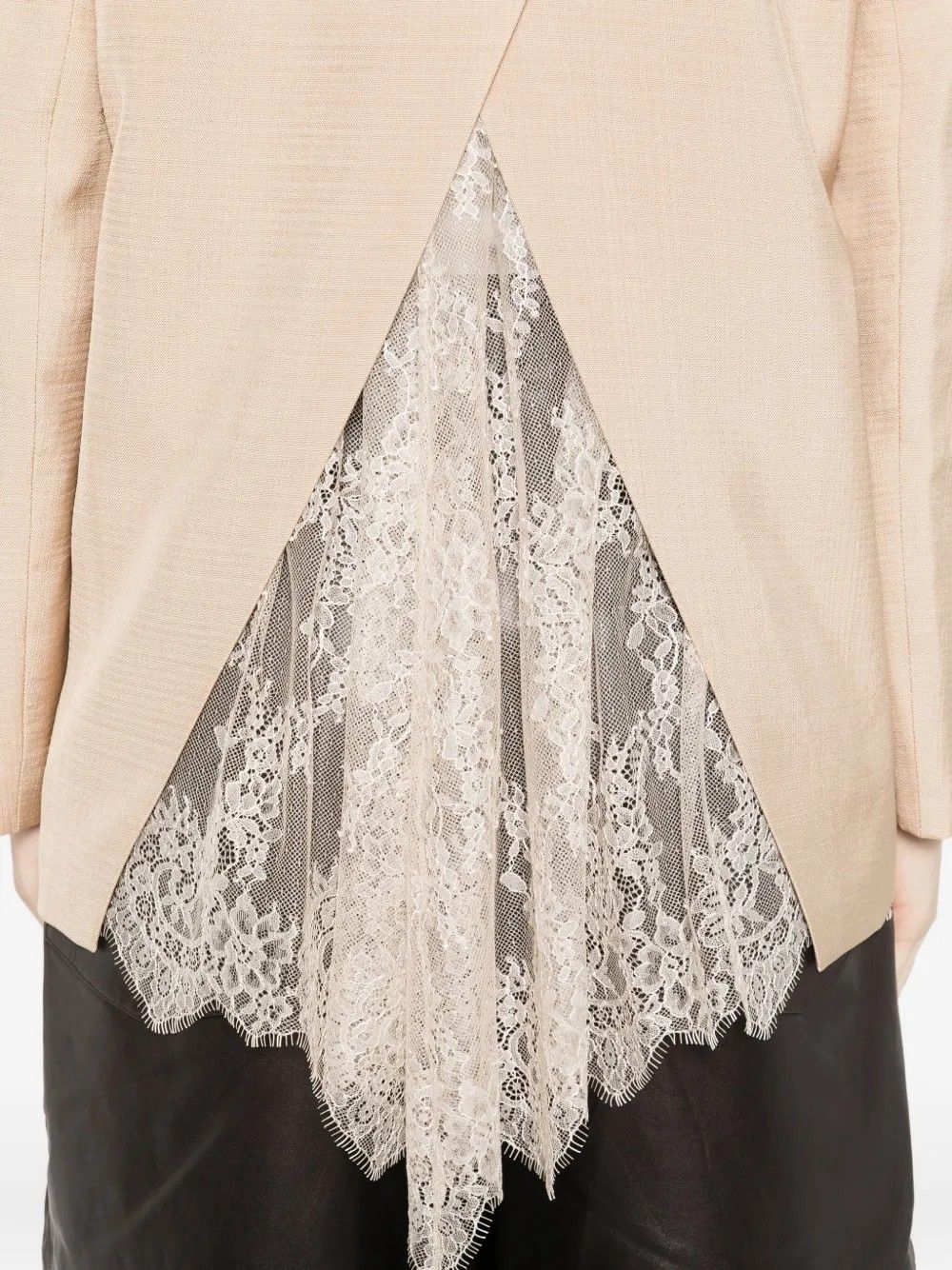 ECS GIACCA C/ DETTAGLIO PIZZO BEIGE #X0723 LIU JO Outerwear CF5098T9819 X0723