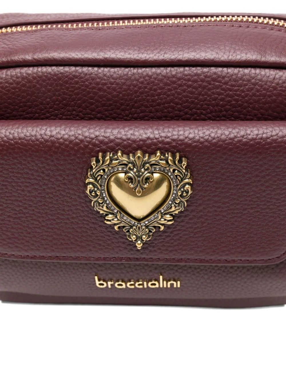 BORSA JINNY LEATHER BORDEAUX #404 BRACCIALINI Borse B18487-PP