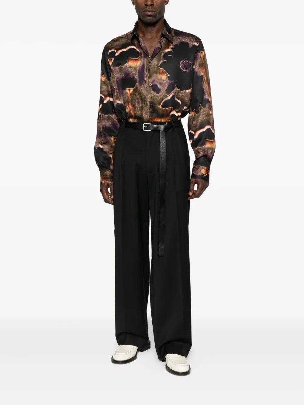 PANTALONE #NERO AMARANTO Trousers B6F0051