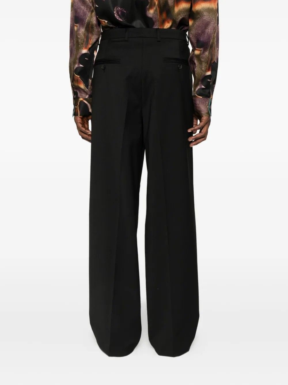 PANTALONE #NERO AMARANTO Trousers B6F0051