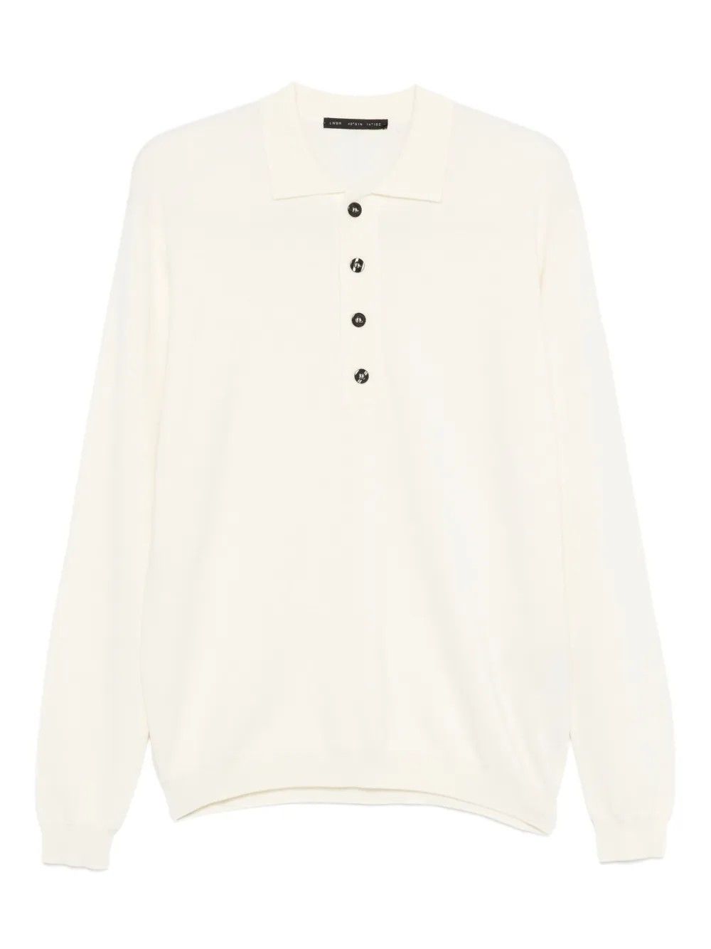 K205 POLO EXTRAFINE MERINO OGG WHITE #A014 LOW BRAND Maglieria L1MFW25266736