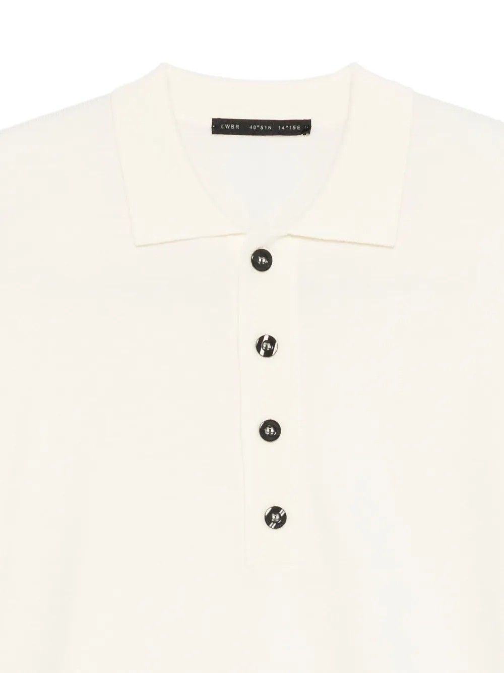 K205 POLO EXTRAFINE MERINO OGG WHITE #A014 LOW BRAND Maglieria L1MFW25266736