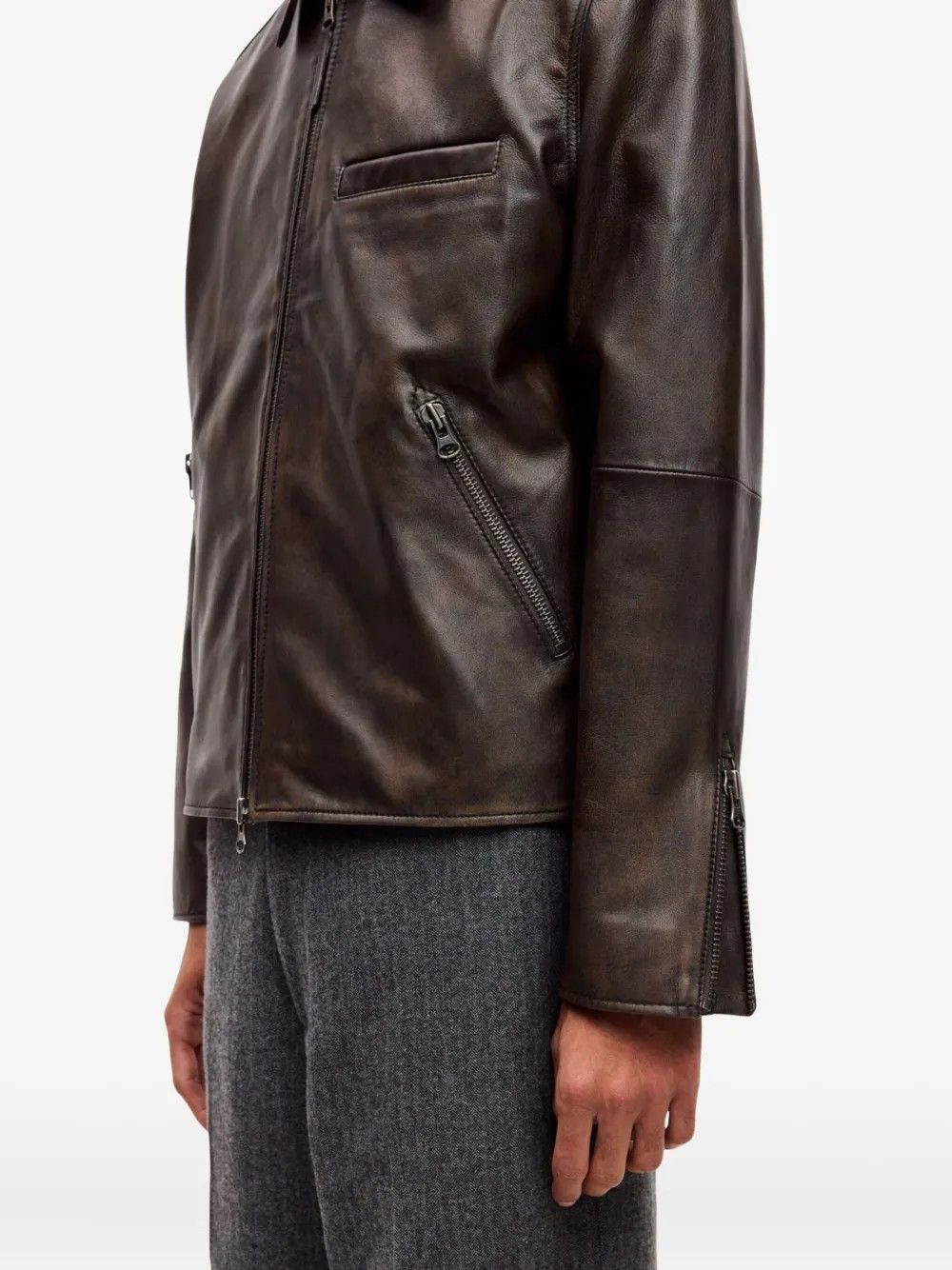 SACLIFF X JACKET 15390 #WASHED BROWN SAMSOE Outerwear M25300052