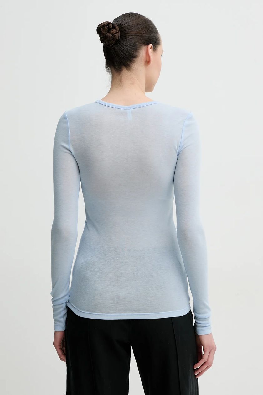 SADOU T-SHIRT LS 15499 #DELLA ROBBIA BLUE SAMSOE T-shirt F10000014