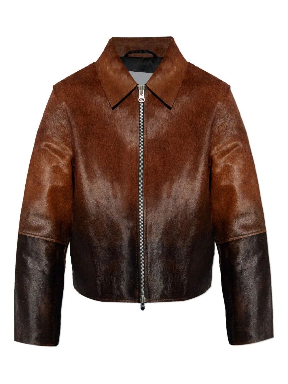 SALYLO LEATHER JACKET 15374 #DARK BROWN DIP-DYE SAMSOE Outerwear F24300022