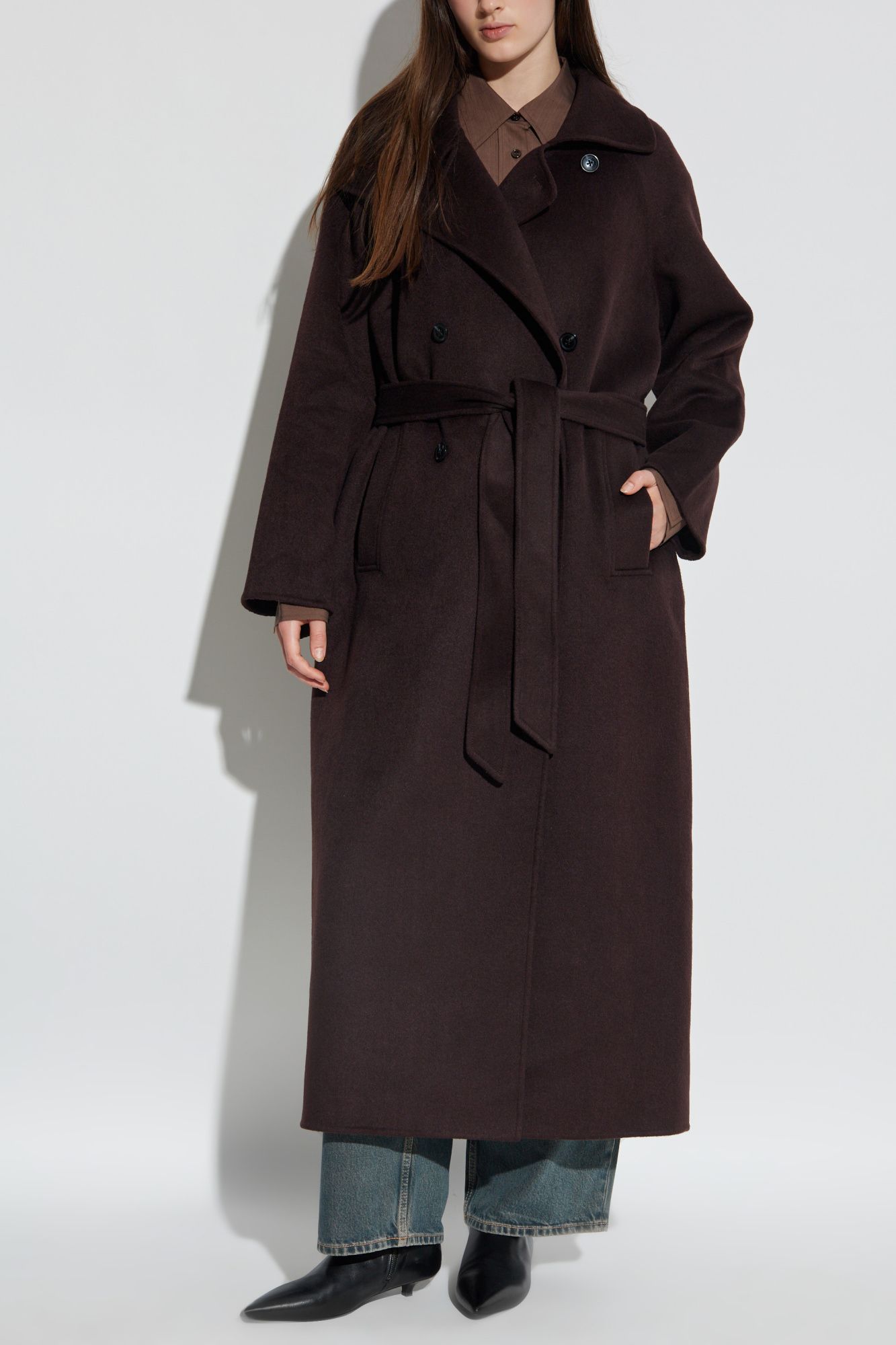 SAHANNE COAT 15772 #BLACK COFFEE SAMSOE Outerwear F25300153