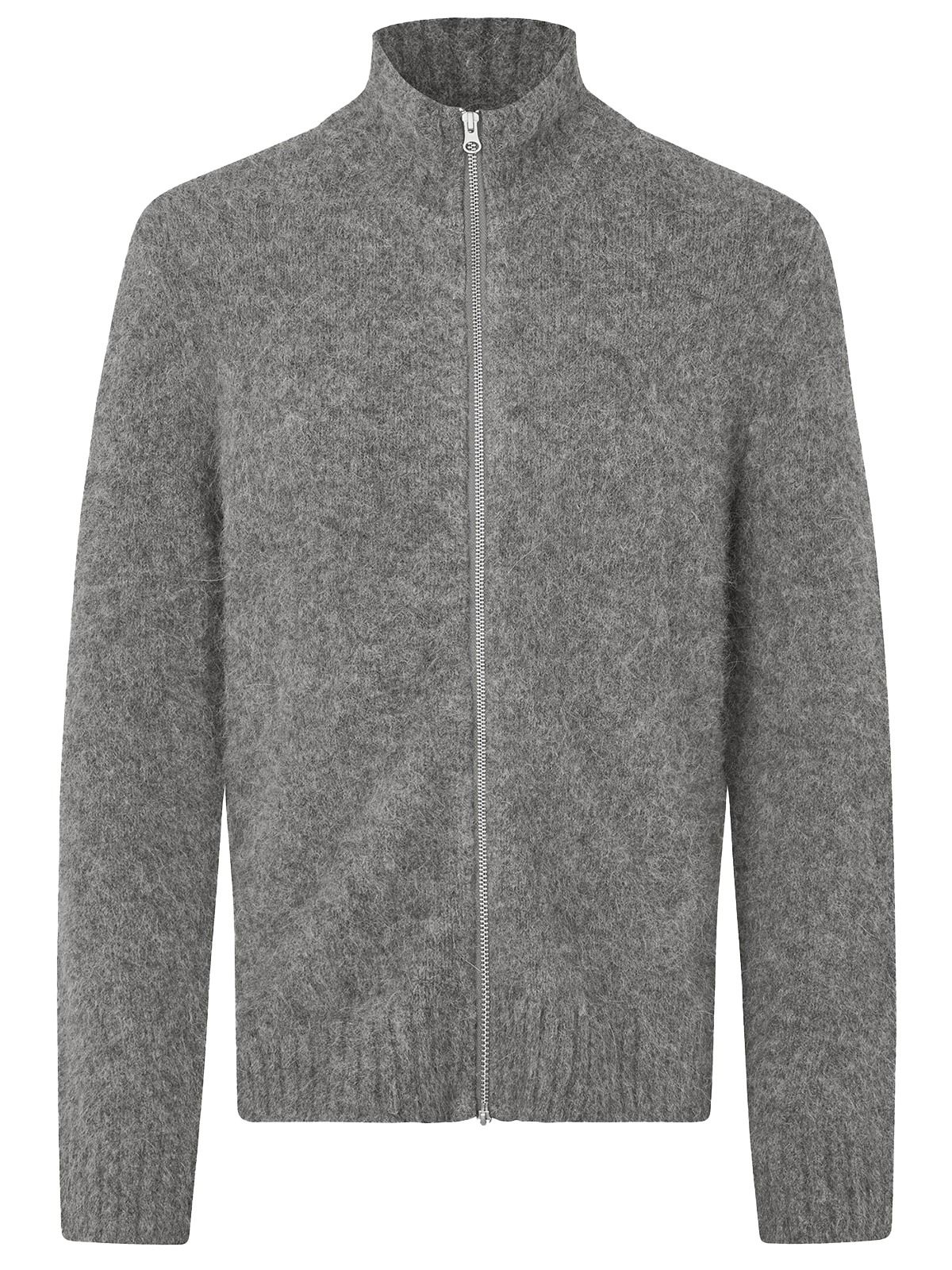 SAJEAN ZIP CARDIGAN 15425 #IRON GATE SAMSOE Jersey M25300036