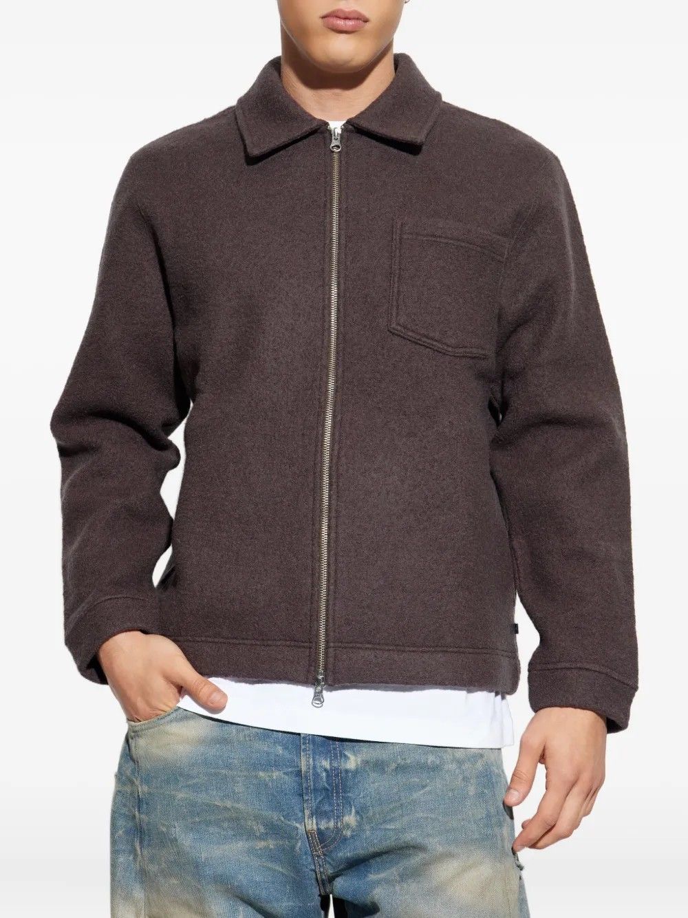 HANNES FULL ZIP 14612 #TURKISH COFFEE SAMSOE Outerwear M22400082