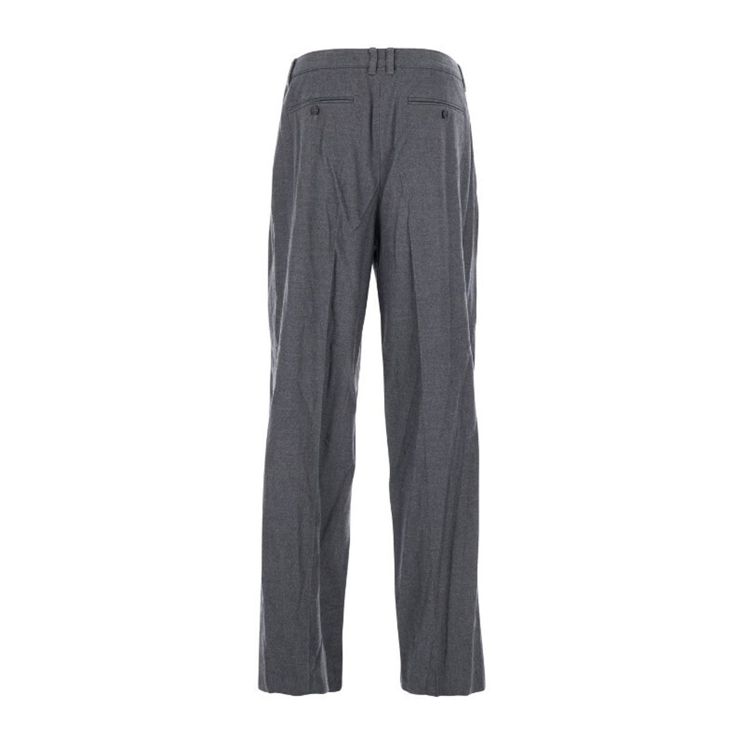 PLEATED WIDE SLACKS #MELANGE GREY DUNST Trousers UDPA5C301G2