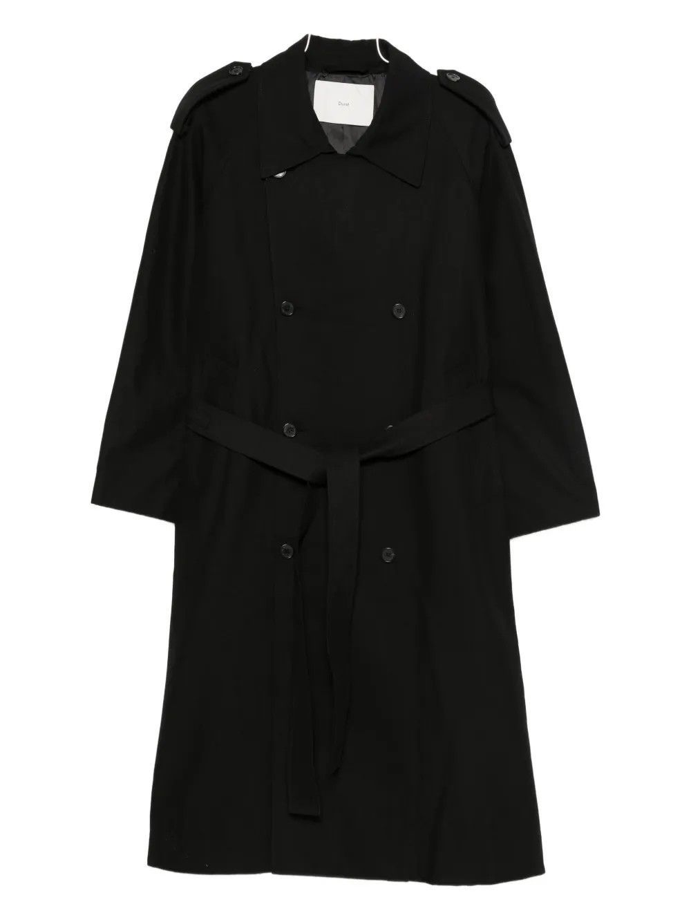 UNISEX OVERSIZED TRENCH COAT #BLACK DUNST Outerwear UDTR5C101BK