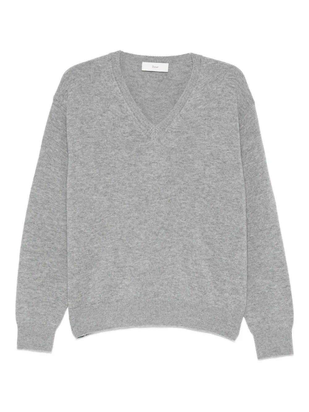 UNISEX CASHMERE V-NECK SWEATER #MELANGE/GREY DUNST Sweater UDSW5C105G2