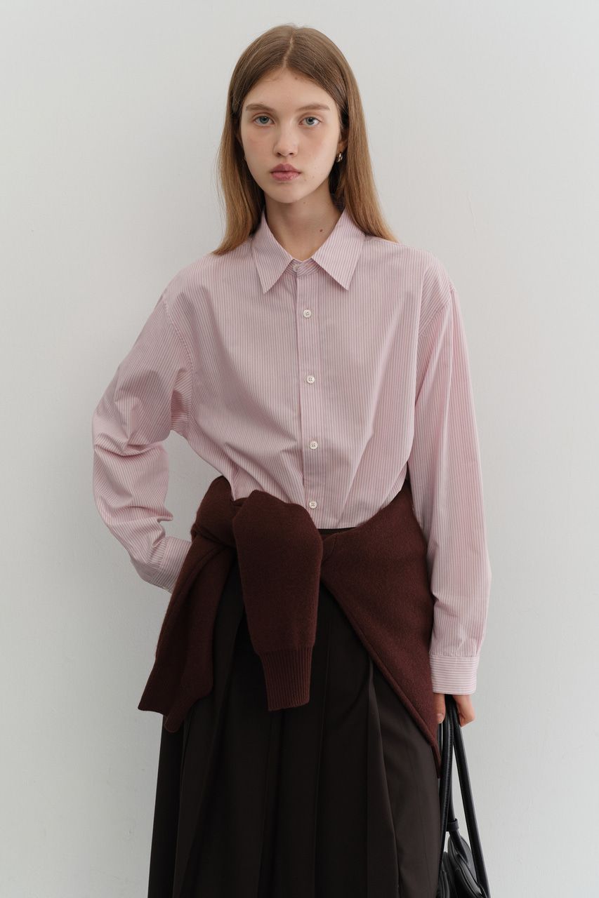 UNISEX INFORMAL SHIRT #SOFT PINK STRIPE DUNST Shirt UDSH5C102P1
