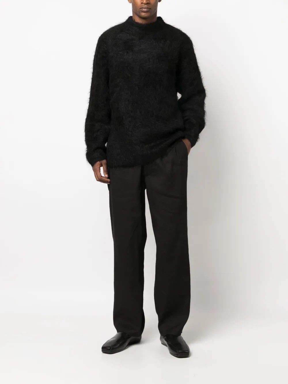 HARU SWEATER #BLACK ALPACA SEFR Maglieria MFW24HARUBLA
