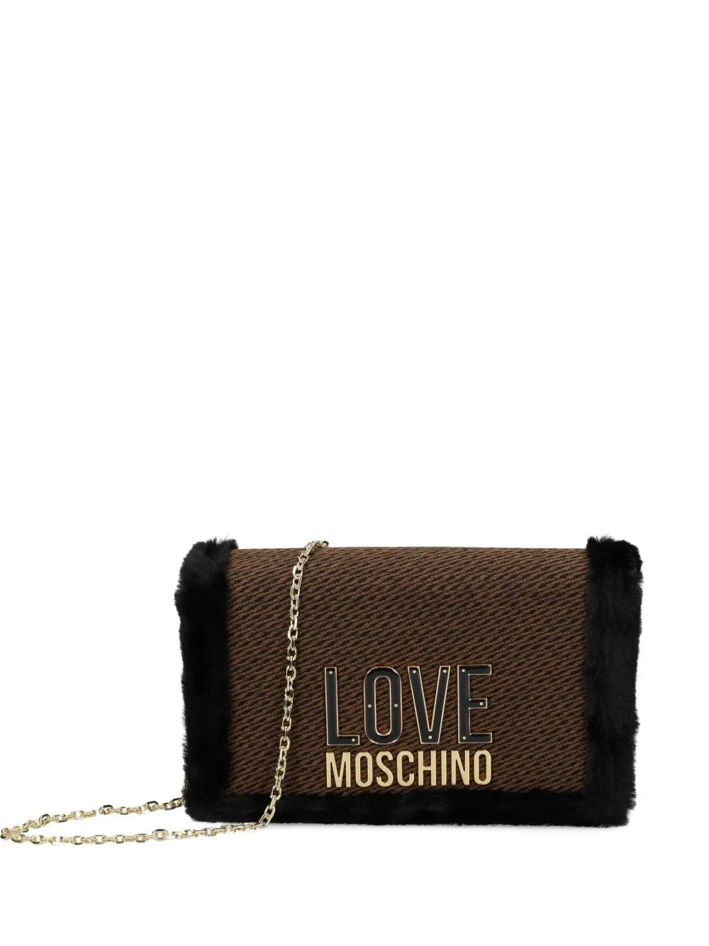 BORSA PL+PU+SOFT PL CIOCCOLATO+NERO #00A LOVE MOSCHINO Borse JC4388PP0NKH100A