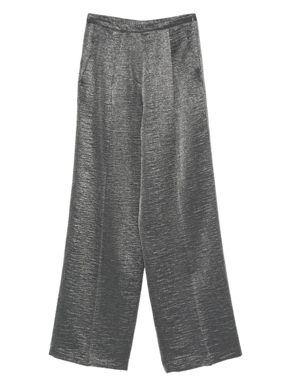 TROUSERS #GUNMETAL RAME Pantaloni MFPAN14 TVI0406