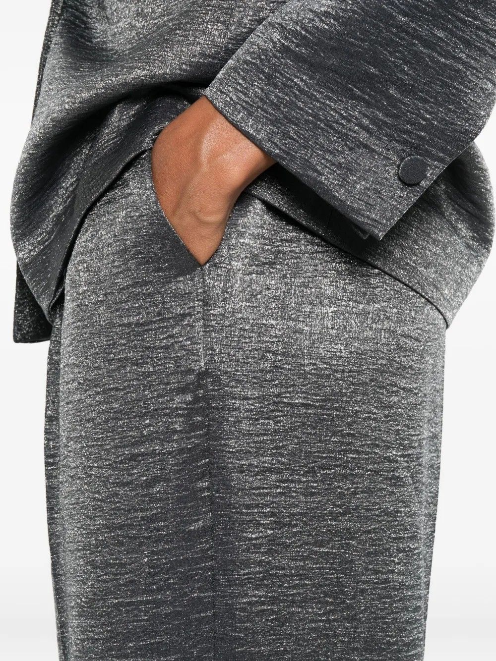 TROUSERS #GUNMETAL RAME Pantaloni MFPAN14 TVI0406