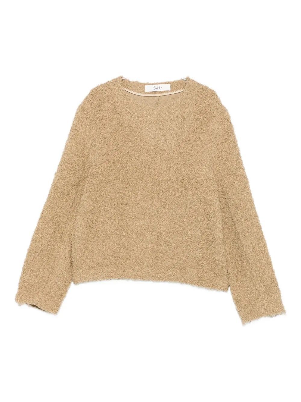 DI:NAN SWEATER #TUSSAH SLUBBY BEIGE SEFR Maglieria MFW25DIGNANTUS