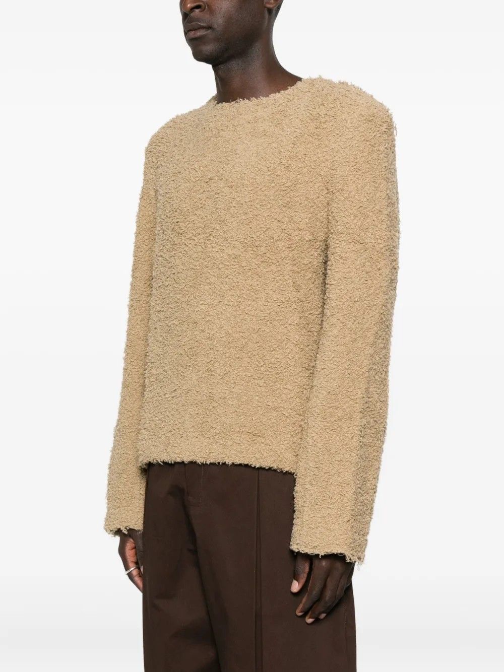 DI:NAN SWEATER #TUSSAH SLUBBY BEIGE SEFR Maglieria MFW25DIGNANTUS