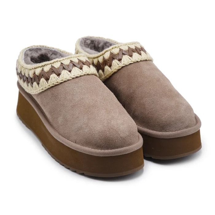 PLATFORM CLOG SUEDE LEATHER ST #SAV MOU Scarpe MU.FW681009A