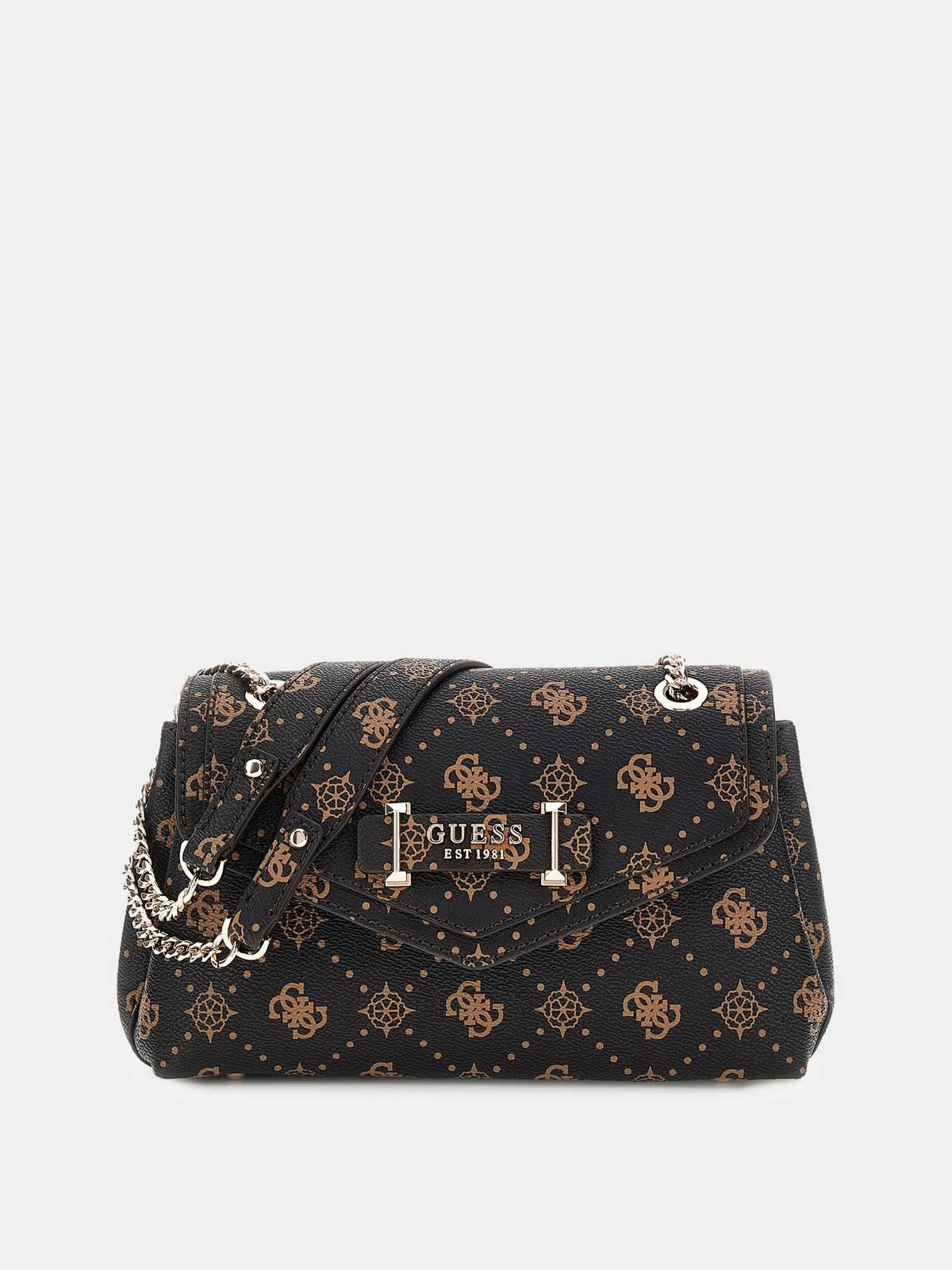 SILIA CONVERTIBLE XBODY FLAP #ESPRESSO LOGO GUESS  Borse HWGP98 90210 ESL