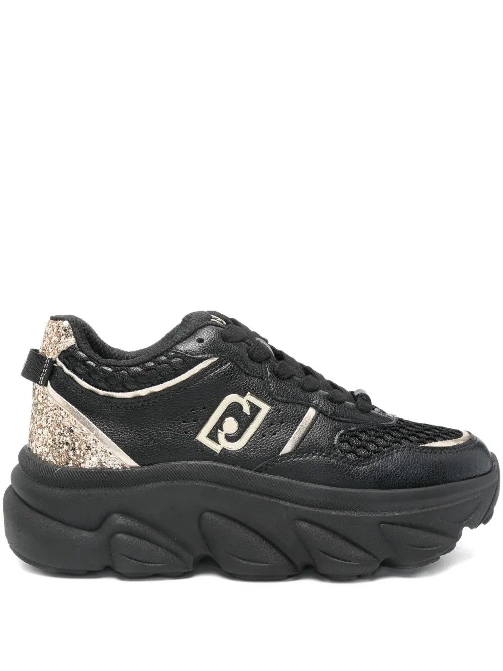 STEFFY 01 TUMBLED LEATHER GLIT. BLACK #S1189 LIU JO Scarpe BF5061PX783S1189