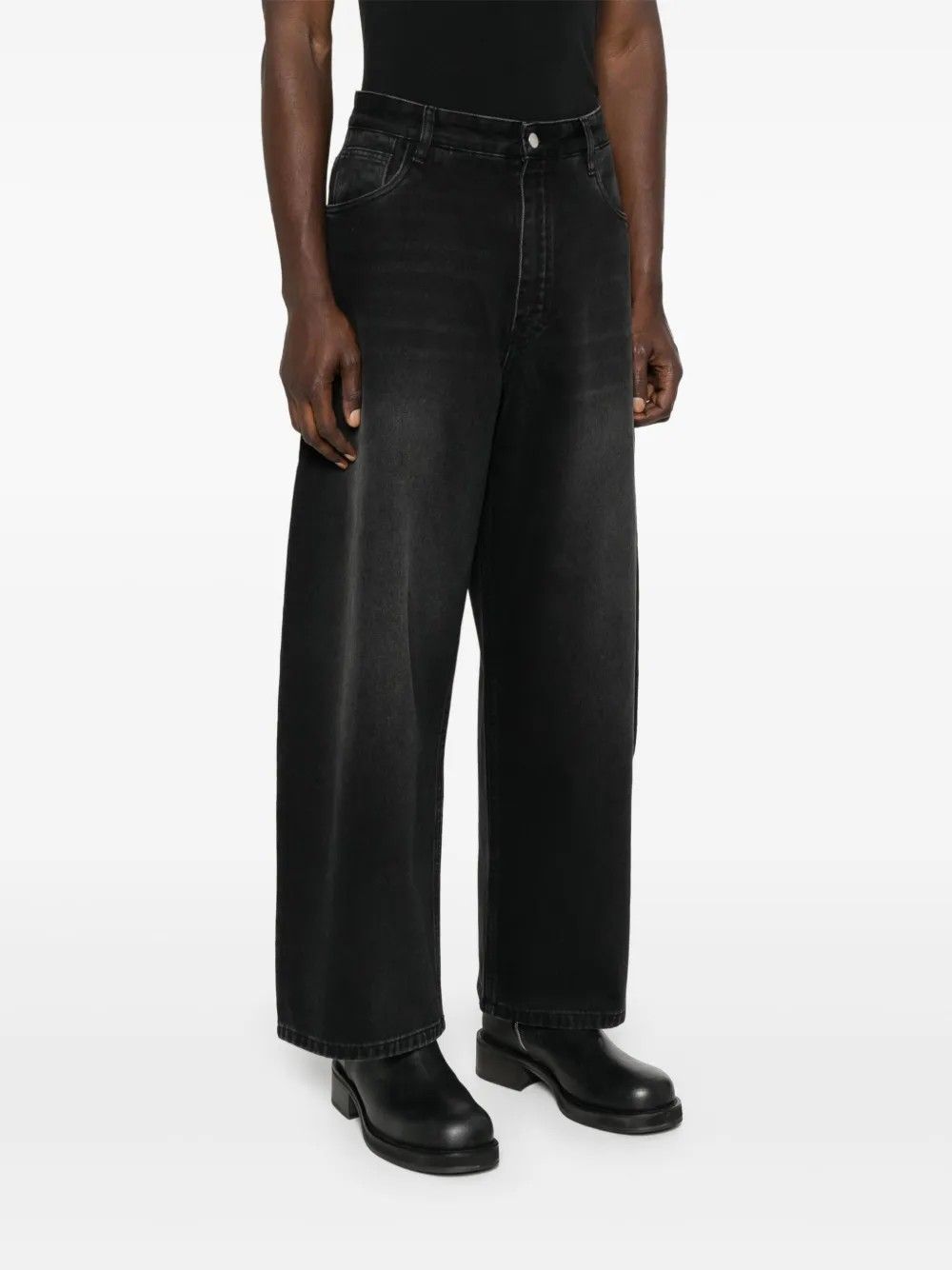 VOLUME JEAN #WASHED BLACK STUDIO NICHOLSON Trousers PAOLO SNM 1023