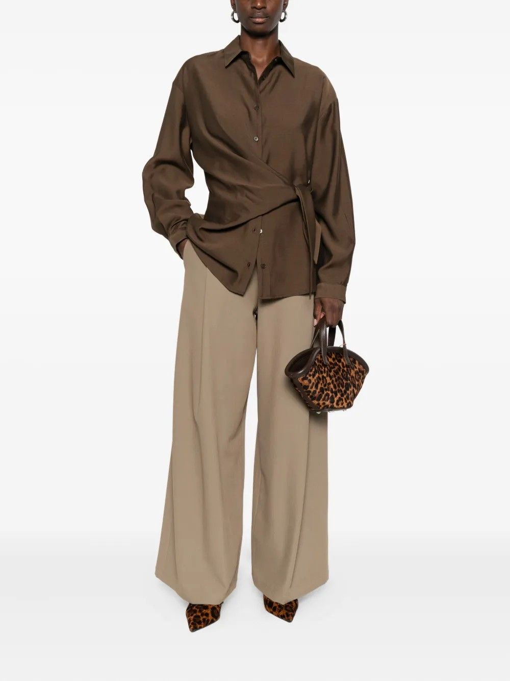 CAMICIA #MARRONE ELEH Camicie 250179