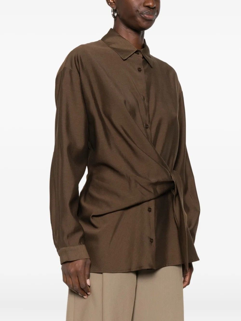 CAMICIA #MARRONE ELEH Camicie 250179