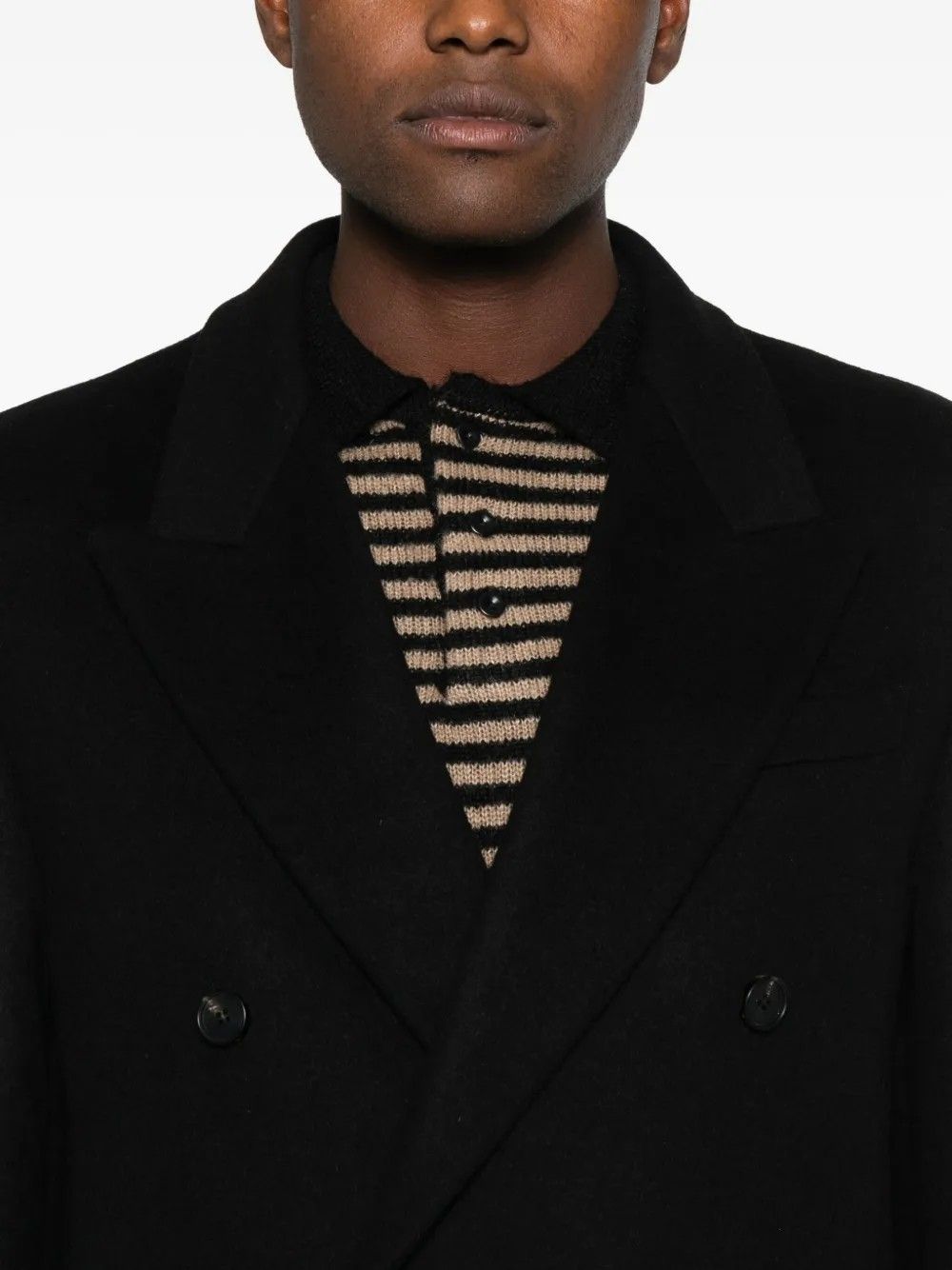 WOOL AND CASHMERE DOUBLE #BLACK TONYWACK Outerwear BE34CT05