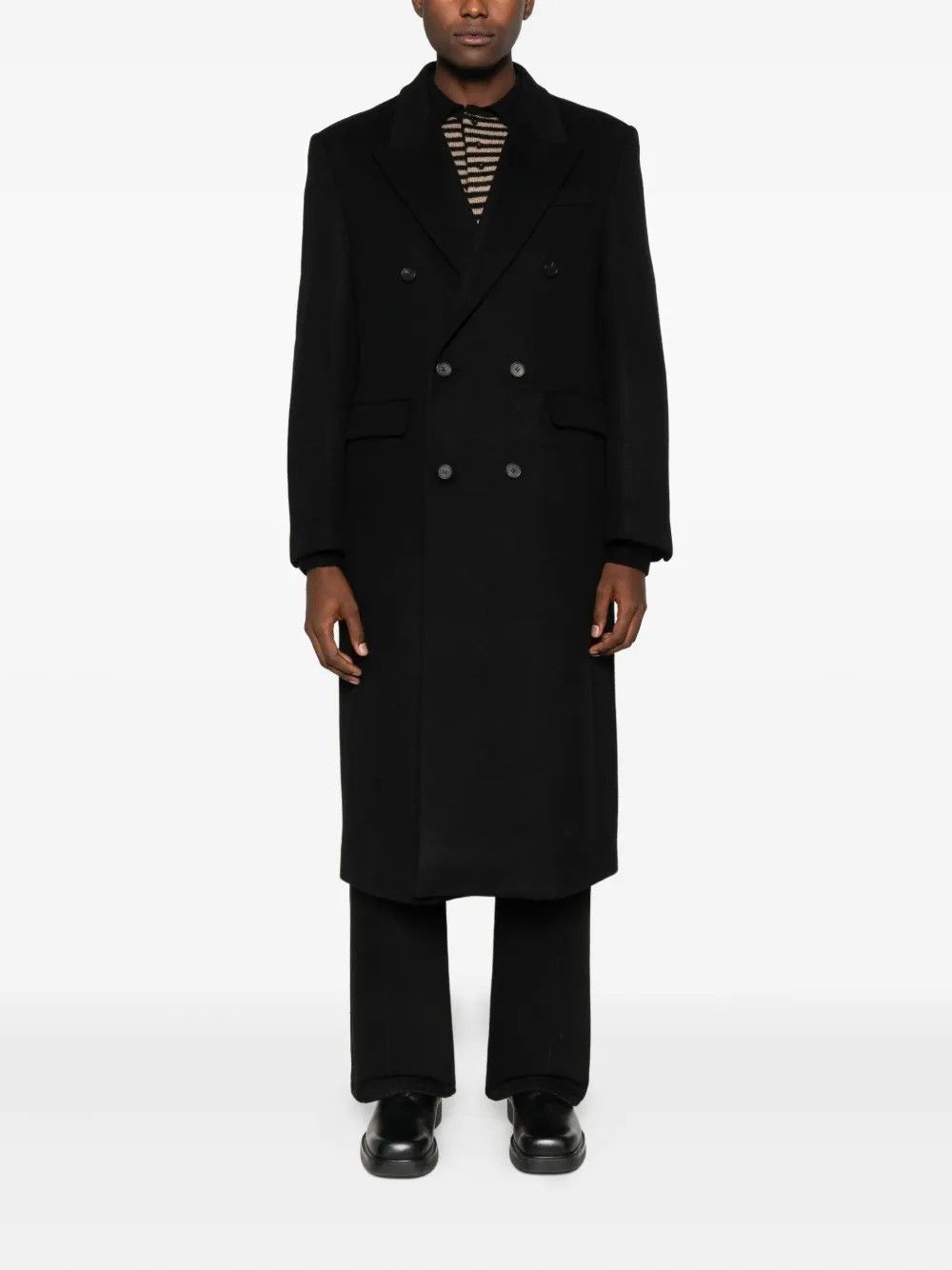 WOOL AND CASHMERE DOUBLE #BLACK TONYWACK Outerwear BE34CT05