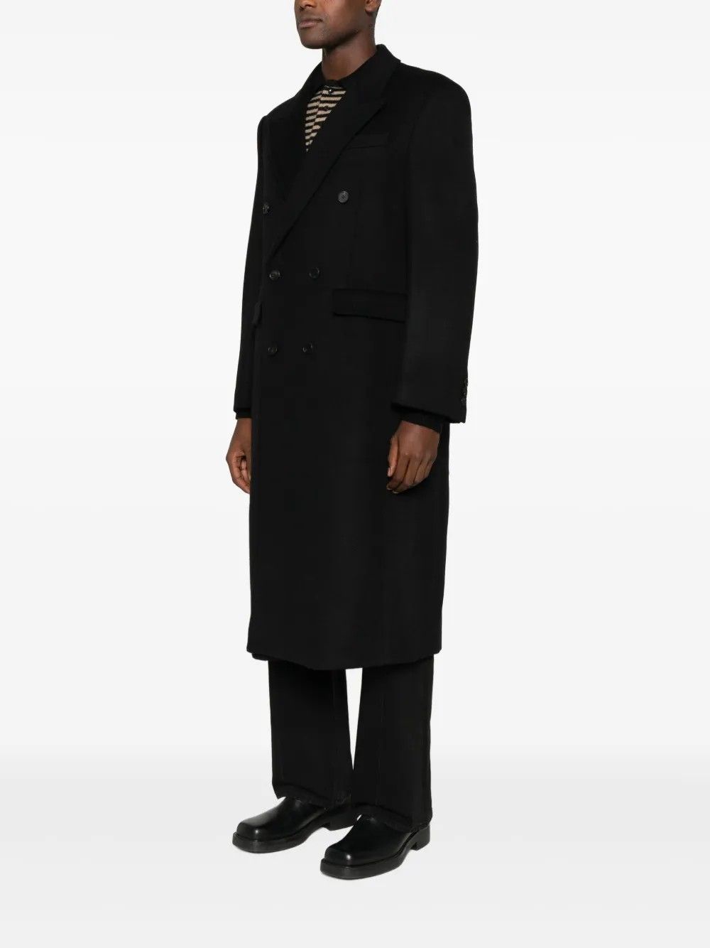 WOOL AND CASHMERE DOUBLE #BLACK TONYWACK Outerwear BE34CT05