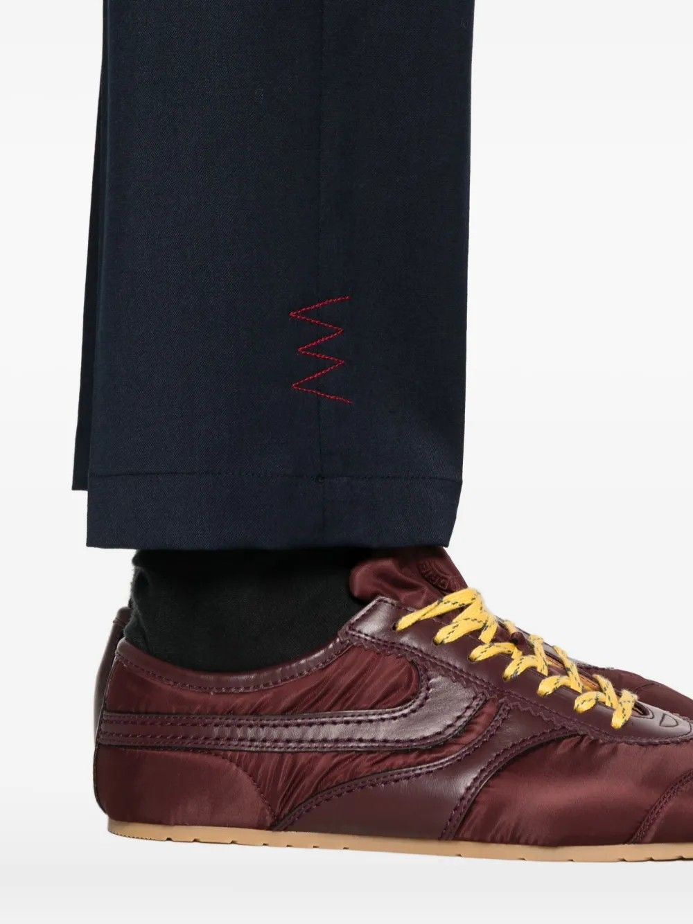 PANTALONE #NAVY AMARANTO Trousers B6F0036