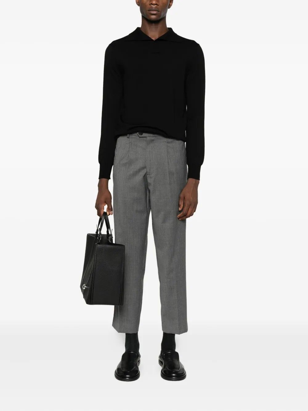 PANTALONE #ANTRACITE AMARANTO Trousers B6F0023