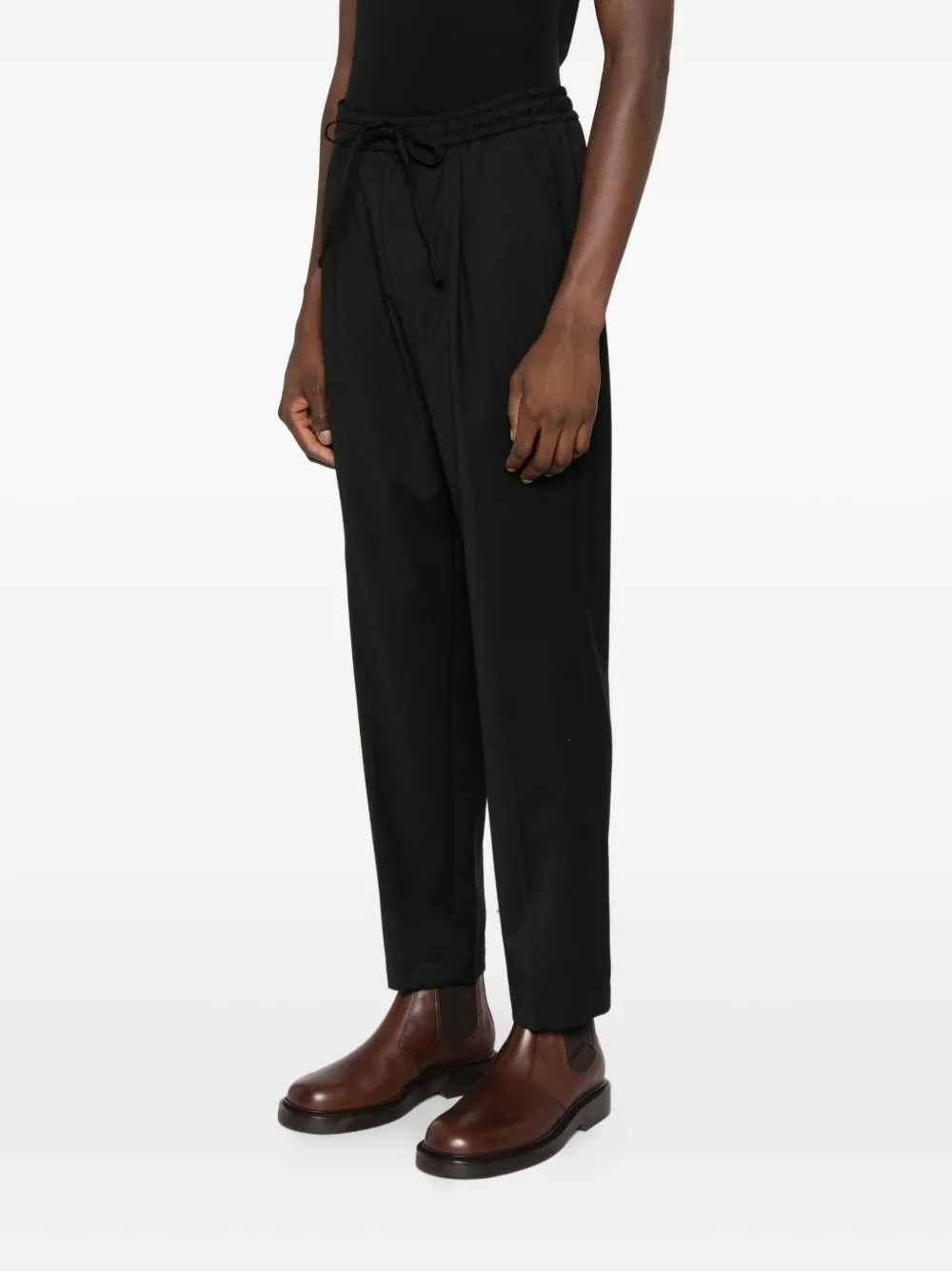 PANTALONE #NERO AMARANTO Trousers B6F0036