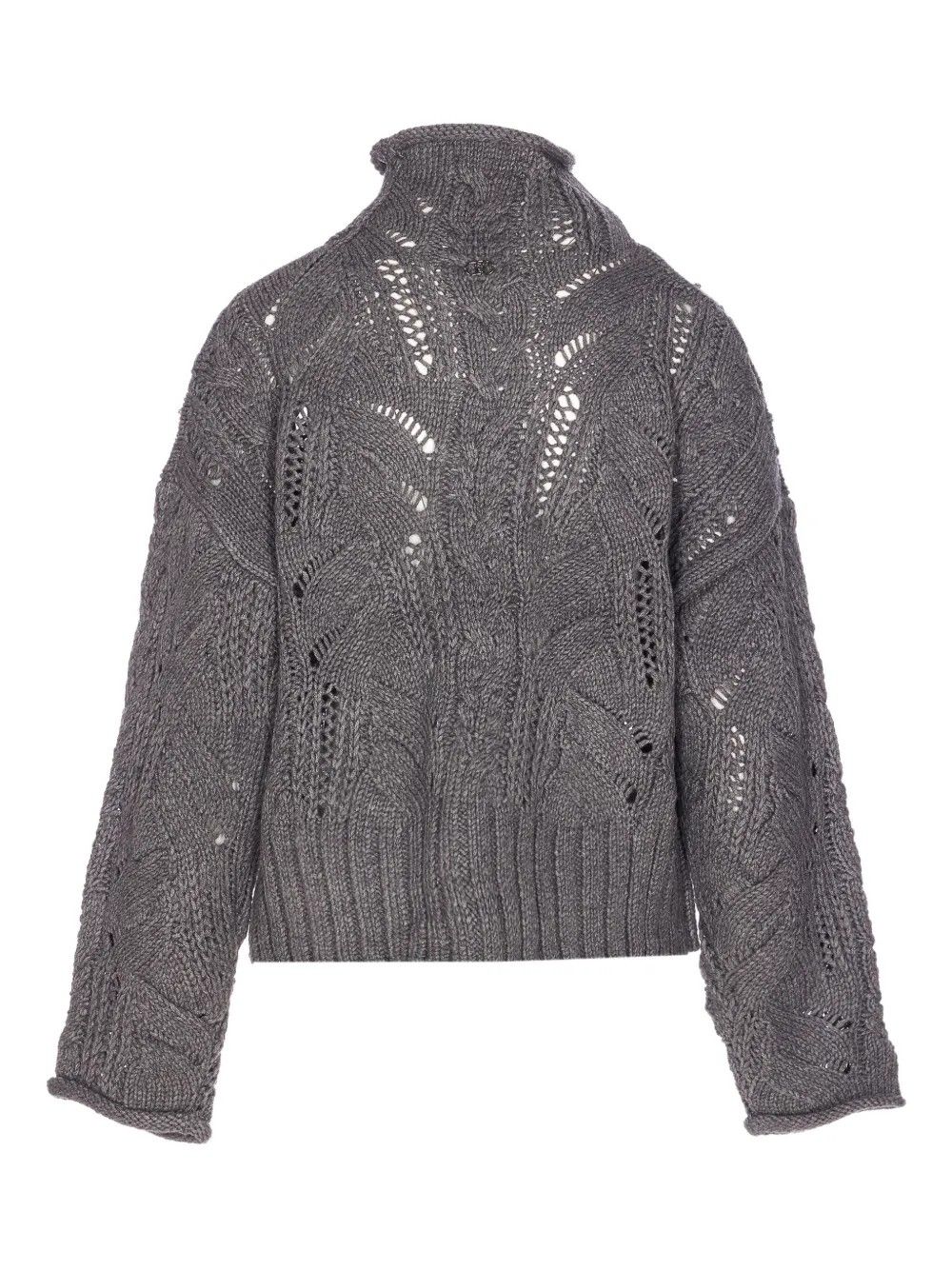 MAGLIA CHIUSA M/L GRIGIO MD.MELANGE #02050 LIU JO Jersey MF5451MA37R 02050