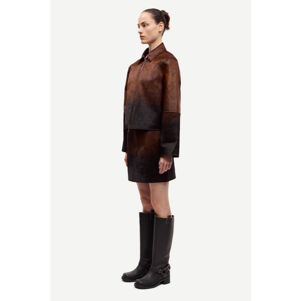 SALIL SKIRT 15374 #DARK BROWN DIP-DYE SAMSOE Skirt F25100150